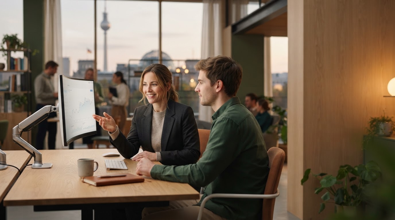 Bitcoin Glorix workspace where business owners review AI-generated capital allocation data